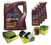 MANN Controllo Set 9L MANNOL Ceramic Pro 10W-40 Per Mercedes-Benz GLK-Klasse