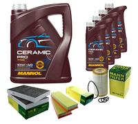 MANN Controllo Set 9L MANNOL Ceramic Pro 10W-40 Per Mercedes-Benz S-Klasse