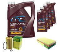 MANN Controllo Set 9L MANNOL Ceramic Pro 10W-40 Per Mercedes-Benz Viano W639