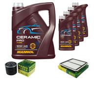 MANN Controllo Set 9L MANNOL Ceramic Pro 10W-40 Per Subaru Legacy IV Station