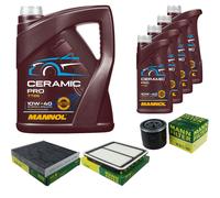MANN Controllo Set 9L MANNOL Ceramic Pro 10W-40 Per Subaru Outback BR 3.6 R