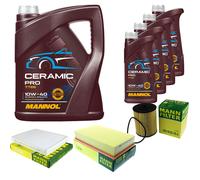 MANN Controllo Set 9L MANNOL Ceramic Pro 10W-40 Per VW Transporter V Bus