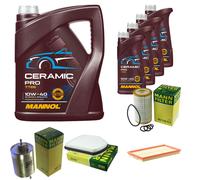 Mann Controllo Set 9L mannol Ceramica di Asta Pro 10W-40 per Mercedes-benz CLK