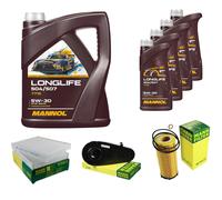 MANN Controllo Set 9L MANNOL LONGLIFE 504/507 5W-30 Per BMW 5 Serie F10 F18