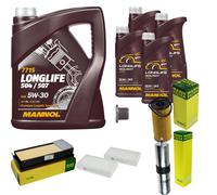 Mann Controllo Set 9L mannol Longlife 504/507 5W-30 per BMW X3 xDrive30d X4