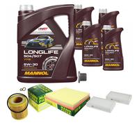 MANN Controllo Set 9L MANNOL LONGLIFE 504/507 5W-30 Per BMW X3 xDrive35i X4
