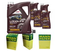 MANN Controllo Set 9L MANNOL LONGLIFE 504/507 5W-30 Per BMW X3 xDriveM40i X4