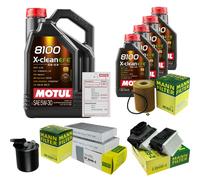 MANN Controllo Set 9L MOTUL 8100 X-CLEAN EFE 5W-30 Per Mercedes M-Klasse ML