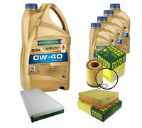 MANN Controllo Set 9L RAVENOL SSL 0W-40 per BMW X5 E53 4.4i 4.8is