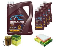 MANN Controllo set 9L9L MANNOL Ceramic Pro 10W-40 per Mercedes-Benz Classe GLK