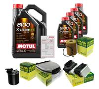 MANN Controllo set 9L9L MOTUL 8100 X-CLEAN EFE 5W-30 per Mercedes