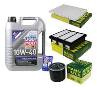 MANN Controllo Set Liqui Moly 10W-40 per KIA Cee'D SW 1.4 1.6 CVVT Pro 5L