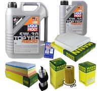 MANN Controllo Set Liqui Moly Top Tec 4200 5W-30 per Audi A4 Avant 2.0 TDI