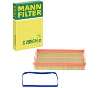 MANN-FILTER C 2998/5 x Filtro aria per VW Golf IV Hatchback (1J1) POLO (9N)