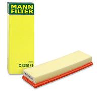 MANN-FILTER, C 3251/1 Filtro aria | Per Autovetture, Aria pulita, Filtro resistente, Design con adattamento perfetto, Qualità originale OE