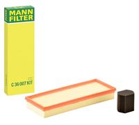 MANN-FILTER filtro aria C36007KIT cartuccia 351x136x44 mm