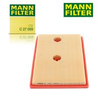 Mann-Filter C27009 Filtro Aria Inserto Filtro per Audi A1 A3 Seat Skoda VW Polo