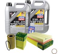 Mann-Filter Controllo Set 10 L Liqui Moly 5W-40 per Porsche Cayenne, S
