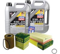 Mann-Filter Controllo Set 10 L Liqui Moly 5W-40 per Porsche Cayenne S 4.8