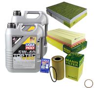 MANN-FILTER Controllo set 10 L Liqui Moly 5W-40 per Porsche Cayenne S4.5