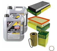 MANN-FILTER Controllo set 10 L Liqui Moly Top Tec 4100 5W-40 per Porsche 911