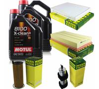 Mann-Filter Controllo Set 10L Motul 8100 x-Pulire+5W-30 per . Audi Q7 3.0