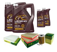 MANN-FILTER Controllo Set 12 L MANNOL Legend Extra 0W-30 Per Mercedes-Benz