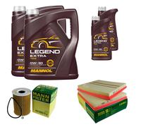 MANN-FILTER Controllo Set 12 L MANNOL Legend Extra 0W-30 Per Mercedes-Benz
