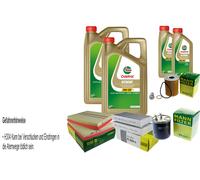 MANN-FILTER Controllo Set 12L CASTROL EDGE 5W-30 Per Mercedes M-Klasse ML