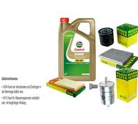 MANN-FILTER Controllo Set 5 L Castrol EDGE Titanium FST 5W-30 Per VW New