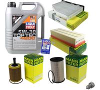 MANN-FILTER Controllo Set 5 L Liqui Moly Top Tec 4200 5W-30 Per Skoda Yeti
