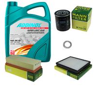 MANN-FILTER Controllo Set 5L ADDINOL 0540 SUPER LIGHT 5W-40 Per MG ZR