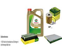 Mann-Filter Controllo Set 5L Castrol 5W-30 M per Kia Rio III 1.4 Crdi