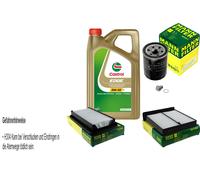 MANN-FILTER Controllo Set 5L CASTROL 5W-30 Per Suzuki SX4 1.6 VVT 4x4 1.5