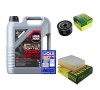 MANN-FILTER Controllo Set 5L Liqui Moly Top Tec 4300 5W-30 Per Renault