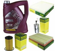 Mann-Filter Controllo Set 5L Mann Diesel Tdi 5W-30 per IN Legno Per Opel Meriva