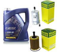 MANN-FILTER Controllo Set 5L MANNOL Classic 10W-40 Per Audi A3 3.2 V6
