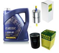 MANN-FILTER Controllo Set 5L MANNOL Classic 10W-40 Per Audi A4 Cabriolet 1.8