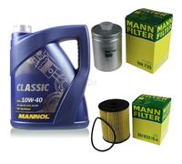 MANN-FILTER Controllo Set 5L MANNOL Classic 10W-40 Per Audi A8 4.2 Quattro