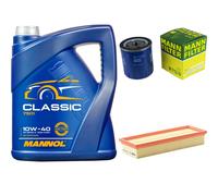 MANN-FILTER Controllo Set 5L MANNOL Classic 10W-40 Per Citroën Berlingo 1.8i