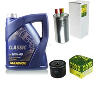 MANN-FILTER Controllo Set 5L MANNOL Classic 10W-40 Per Dacia Duster Logan