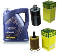 MANN-FILTER Controllo Set 5L MANNOL Classic 10W-40 Per Jeep Compass 2.0 CRD