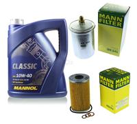 MANN-FILTER Controllo Set 5L MANNOL Classic 10W-40 Per Mercedes-Benz 190 E