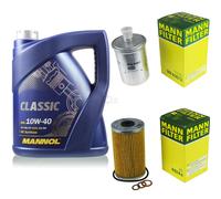 MANN-FILTER Controllo Set 5L MANNOL Classic 10W-40 Per Mercedes-Benz 190 E