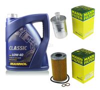 MANN-FILTER Controllo Set 5L MANNOL Classic 10W-40 Per Mercedes-Benz Saloon