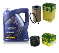 MANN-FILTER Controllo Set 5L MANNOL Classic 10W-40 Per Opel Vivaro Combi 1.9