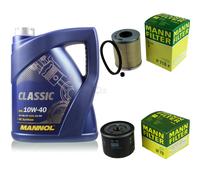 MANN-FILTER Controllo Set 5L MANNOL Classic 10W-40 Per Opel Vivaro Combi 1.9