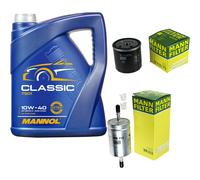 MANN-FILTER Controllo Set 5L MANNOL Classic 10W-40 Per Opel Zafira A 1.8 16V