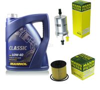 MANN-FILTER Controllo Set 5L MANNOL Classic 10W-40 Per VW Golf V 1.4 TSI 1.6