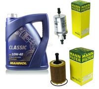 MANN-FILTER Controllo Set 5L MANNOL Classic 10W-40 Per VW Golf V 3.2 R32
